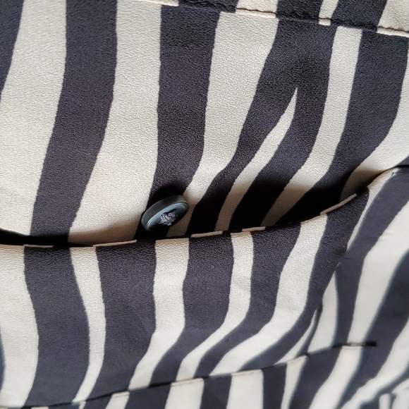 Ann Taylor Beige and Black Zebra Print Blouse - Picture 5 of 8